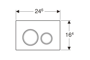 Кнопка смыва Geberit Sigma 21 стекло белое (115.884.SI.1) - 2