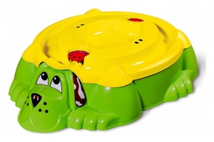 Песочница KIDS Собачка с крышкой 432