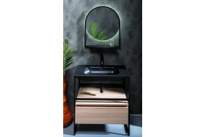 Тумба Armadi Art Loft 80 подвесная светлое дерево - 2