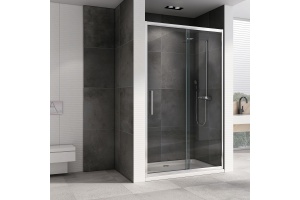 Душевая дверь Abber Schwarzer Diamant 130 профиль хром (AG30130H) - 2