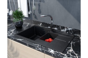 Мойка кухонная Paulmark Feste 77.5 черный матовый - 2