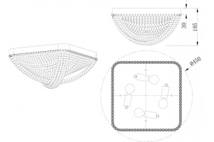 Потолочная люстра Stilfort Marelli 2169/09/04C - 2
