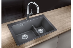 Мойка из гранита Blanco Pleon серый (521691) - 2