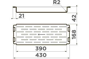 Коландер для кухонной мойки Omoikiri хром (4999050) - 2