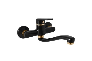 Смеситель для кухни Rav Slezak Colorado черный матовый - золото