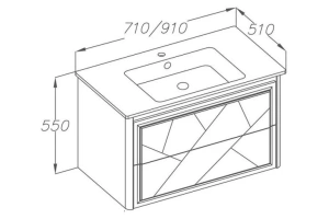 Тумба под раковину Opadiris Луиджи 90 белая матовая - 3