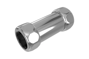 Прямое соединение для полотенцесушителя Terminus хром