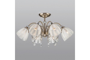 Люстра на штанге Eurosvet Floranse 30155/8 античная бронза