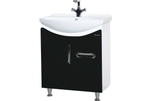 Мебель для ванной Bellezza Лагуна 65 с ящиком, черная - 3