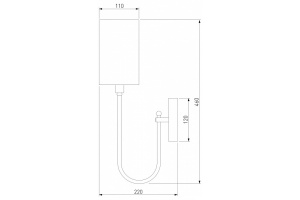 Бра Eurosvet Abbey 60164/1 никель - 3