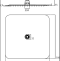 Верхний душ Ideal Standard IdeaRain хром B0388MY - 4