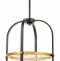 Люстра на штанге LUMINA DECO Monterey LDP 1141-4 BK+MD - 0