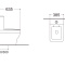 Унитаз напольный безободковый с бачком AQUATEK АМАДЕО 635*385*820, тонкое сиденье с механизмом плавного закрывания, крепеж AQ2914-00 - 1