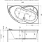 Акриловая ванна Aquanet Graciosa 150x90 L 203940 - 2