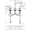 Смеситель hansgrohe Metropol для раковины на 3 отверстия 74514000, хром - 2