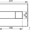 Система инсталляции для унитазов AlcaPlast AM101/1120-3:1 RU M371-0001 кнопка смыва хром - 3