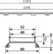 Решетка TECE TECEdrainline Plate II 6 012 72 120 см под плитку 601272 - 3