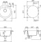 Мойка  Eclipse 45  Cristalite корз.клапан альпина 700672 - 1