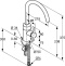 Смеситель для кухонной мойки Kludi  хром  422100575 - 5