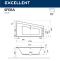 Акриловая ванна Excellent Sfera 170х100 правая белая с гидромассажем WAEX.SFP17.ULTRA.CR - 1