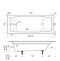Ванна чугунная Delice Repos 170х70 с ручками и антискользящим покрытием DLR220508R-AS - 1