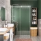 Душевой уголок Wasserkraft Vils 100x90 профиль хром стекло прозрачное 56R22 - 1