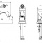 Смеситель для раковины Boheme Tradizionale Nero золото  251 - 1