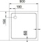 Поддон для душа Cezares Tray квадратный 90, акриловый, без сифона TRAY-A-A-90-15-W0 - 1