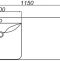 Мебельная раковина Aqwella Forma 115 L FOR.11.04.D-L - 5