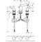 Смеситель hansgrohe Novus для раковины на 3 отверстия, со сливным гарнитуром 71140000, хром - 1