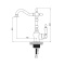 Смеситель для раковины GPD Retro золото матовый MTL180-SO - 8