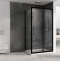 Душевой уголок Abber Schwarzer Diamant 110x60 профиль черный стекло прозрачное AG30110BH-S60B - 1