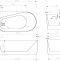 Акриловая ванна Abber 150x75 белый  AB9496-1.5 L - 3