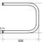 Водяной полотенцесушитель Terminus П-образный 500x500 Хром 4620768881596 - 2