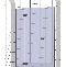 Душевая дверь Cezares Elena 185 хром стекло прозрачное ELENA-W-B-13-100+60/30-C-Cr - 5