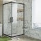 Душевой уголок STWORKI Дублин DE019SC120120200 120x120 см профиль черный матовый 3GW100TTKK000 - 1