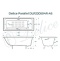 Чугунная ванна Delice Parallel 150x70 DLR220503RB-AS с черными матовыми ручками с антискользящим покрытием DLR220504RB-AS - 6