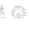 Унитаз подвесной Ceramalux белый, смыв AquaBlade  2197 - 1