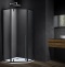 Душевой уголок Vincea Penta VSP-3P900CLB 90x90, профиль чёрный, стекло прозрачное - 0