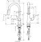 Кухонный смеситель однорычажный, 160, с вытяжным душем, 2jet Hansgrohe 72815800 - 1