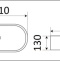 Раковина накладная Ceramalux N 81 черный  78327MB - 3