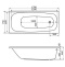 Ванна акриловая WHITECROSS Layla Soft 170x75 с гидромассажем белый - хром 0102.170075.100.SOFT.CR - 5