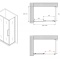Душевой уголок Abber Schwarzer Diamant 140x70 профиль черный стекло матовое AG30140BMH-S70BM-S70BM - 4