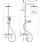 Душевая стойка Hansgrohe Vernis Shape Showerpipe 240 1jet с термостатом черный матовый 26900670 - 1