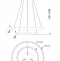 Подвесной светодиодный светильник Maytoni Rim MOD058PL-L55B4K - 4