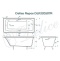 Чугунная ванна Delice Repos 150x70 DLR220507RB с черными матовыми ручками без антискользящего покрытия - 8