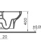 Чаша для унитаза подвесного VitrA Zentrum 55795B003-0075 - 2