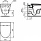 Унитаз подвесной Ideal Standard Esedra белый  T365701 - 3