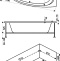 Акриловая ванна Bas Алегра 150 см R В 00002 - 5