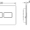Кнопка смыва TECE TECEsolid 9240433 белая матовая - 2